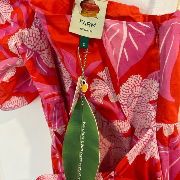 FARM Rio Red One-Shoulder Ruched Sundress - Picture 7 of 7